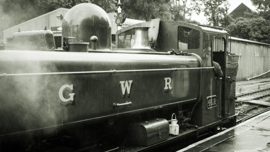 Eine der eindrucksvollen Dampflokomotiven in Bodmin